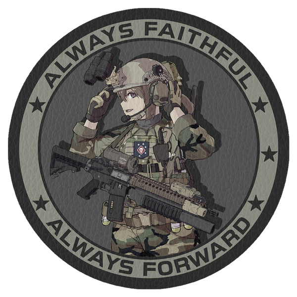Waifu Material Anime Girl Morale Patch / Military ARMY Tactical Hook & Loop  348