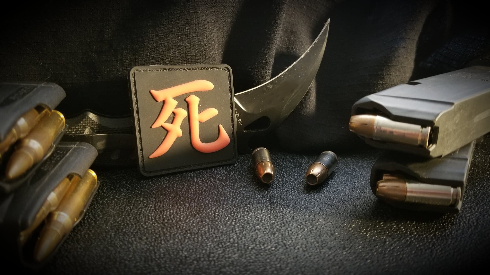 Death Kanji PVC patch