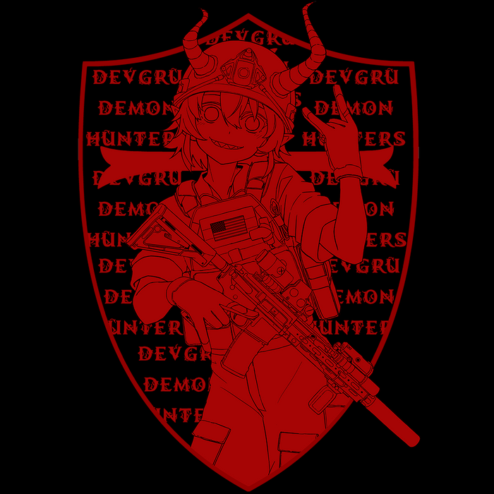 [WZR] DEVGRU DEMON HUNTER RED ONI SHIRT