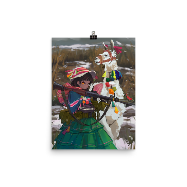 [301-△] Polivian RPG Girl Poster